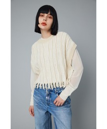 ヘリンドットサイ HeRIN.CYE プルオーバートップスカットソー ストライプ HeRIN.CYE（ヘリンドットサイ）の「Pullover tops プルオーバー