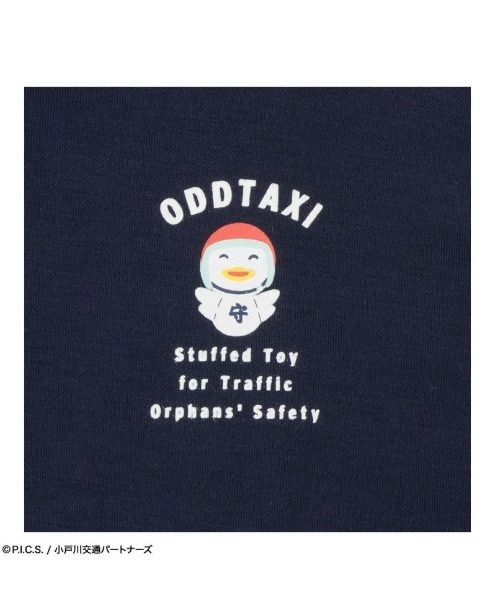 Mac-House(マックハウス)の「【 ステッカー付 】ODDTAXI オッドタクシー バックプリントプルオーバー(Tシャツ/カットソー・メンズ・ブラック/ホワイト/ネイビー・M/L)」の6枚目の写真