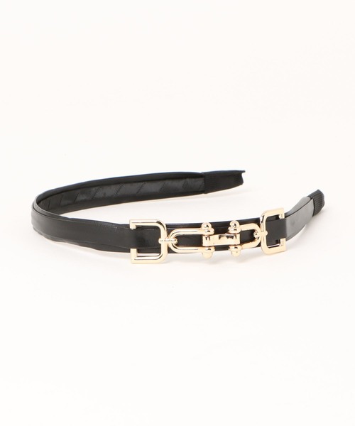 apres jour（アプレジュール）の「【apres jour×ARIAZ】ベルトカチューシャ（カチューシャ・レディース・ブラック・FREE）」の5枚目の写真