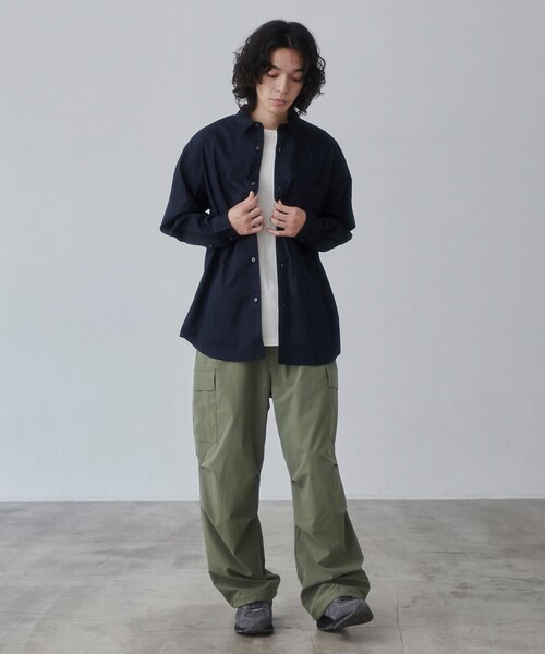 coen(コーエン)の「レギュラーカラーブロードシャツ(シャツ/ブラウス・メンズ・ネイビー/ホワイト/ライトブルー・S/M/L/XL)」の15枚目の写真