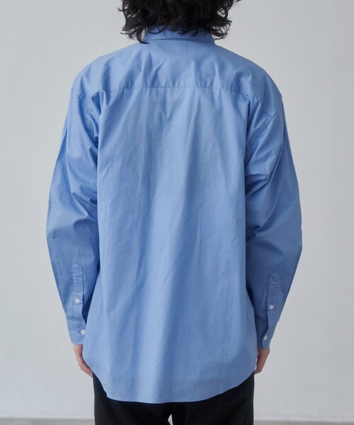 coen(コーエン)の「レギュラーカラーブロードシャツ(シャツ/ブラウス・メンズ・ネイビー/ホワイト/ライトブルー・S/M/L/XL)」の21枚目の写真