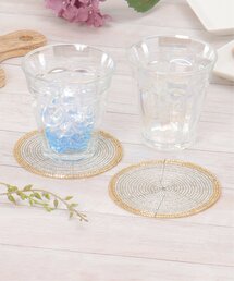 LBC（エルビーシー）の「ビーズコースターツインカラー2枚（キッチンツール）」