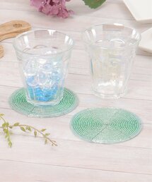LBC（エルビーシー）の「ビーズコースターツインカラー2枚（キッチンツール）」