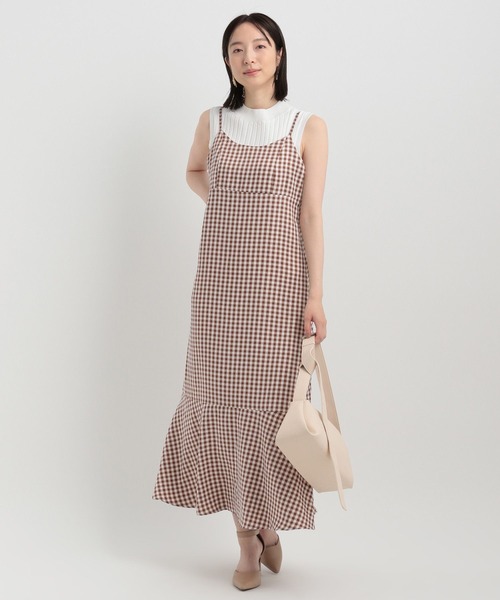 Andemiu(アンデミュウ)の「アソートナローキャミワンピース142362(ワンピース・レディース・ピンク/ブラウン/グレー・FREE)」の16枚目の写真