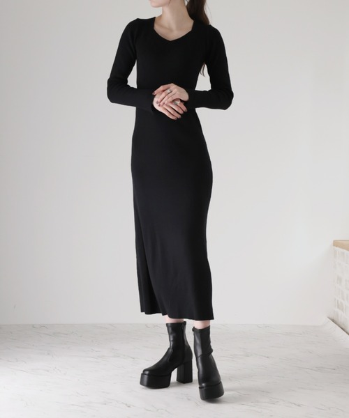 VIVIAN(ヴィヴィアン)の「厚底プラットフォームストレッチブーツ(ブーツ・レディース・ブラック系その他3/ブラック/アイボリー・S/M/L/LL)」の10枚目の写真