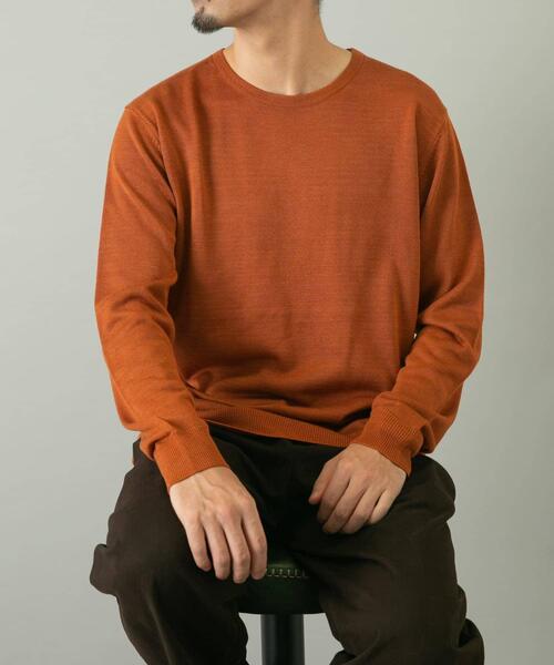 URBAN RESEARCH ROSSO MEN(アーバンリサーチロッソメン)の「『一部WEB限定カラー』『XLサイズあり』『UR TECH』ハイゲージクルーネックニット(ニット/セーター・メンズ・ブラック/ライトブラウン/グレー/ネイビー/ベージュ・MEDIUM/X-LARGE/LARGE)」の19枚目の写真