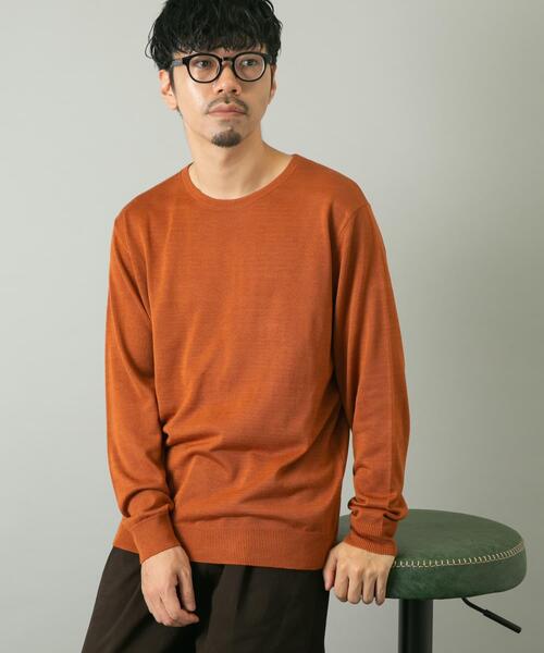 URBAN RESEARCH ROSSO MEN(アーバンリサーチロッソメン)の「『一部WEB限定カラー』『XLサイズあり』『UR TECH』ハイゲージクルーネックニット(ニット/セーター・メンズ・ブラック/ライトブラウン/グレー/ネイビー/ベージュ・MEDIUM/X-LARGE/LARGE)」の20枚目の写真