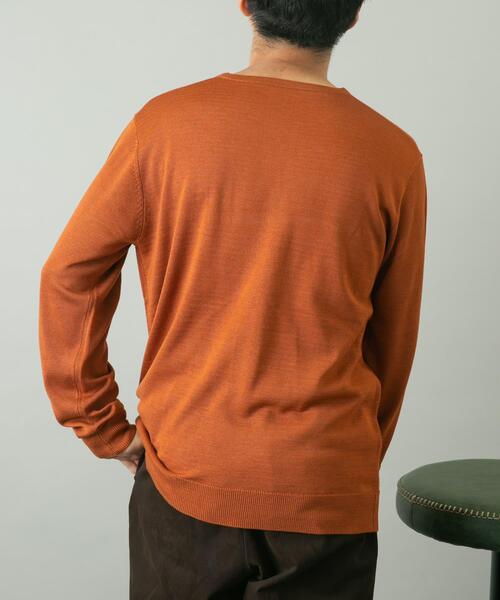 URBAN RESEARCH ROSSO MEN(アーバンリサーチロッソメン)の「『一部WEB限定カラー』『XLサイズあり』『UR TECH』ハイゲージクルーネックニット(ニット/セーター・メンズ・ブラック/ライトブラウン/グレー/ネイビー/ベージュ・MEDIUM/X-LARGE/LARGE)」の21枚目の写真