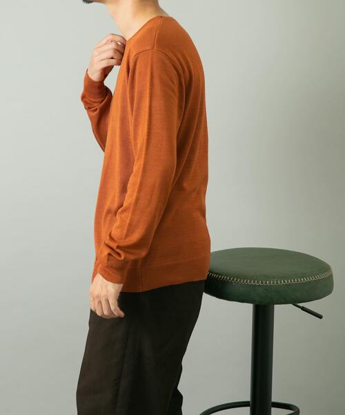 URBAN RESEARCH ROSSO MEN(アーバンリサーチロッソメン)の「『一部WEB限定カラー』『XLサイズあり』『UR TECH』ハイゲージクルーネックニット(ニット/セーター・メンズ・ブラック/ライトブラウン/グレー/ネイビー/ベージュ・MEDIUM/X-LARGE/LARGE)」の13枚目の写真