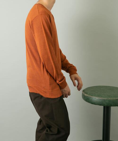 URBAN RESEARCH ROSSO MEN(アーバンリサーチロッソメン)の「『一部WEB限定カラー』『XLサイズあり』『UR TECH』ハイゲージクルーネックニット(ニット/セーター・メンズ・ブラック/ライトブラウン/グレー/ネイビー/ベージュ・MEDIUM/X-LARGE/LARGE)」の12枚目の写真