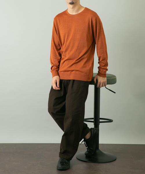 URBAN RESEARCH ROSSO MEN(アーバンリサーチロッソメン)の「『一部WEB限定カラー』『XLサイズあり』『UR TECH』ハイゲージクルーネックニット(ニット/セーター・メンズ・ブラック/ライトブラウン/グレー/ネイビー/ベージュ・MEDIUM/X-LARGE/LARGE)」の11枚目の写真
