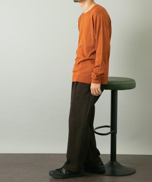 URBAN RESEARCH ROSSO MEN(アーバンリサーチロッソメン)の「『一部WEB限定カラー』『XLサイズあり』『UR TECH』ハイゲージクルーネックニット(ニット/セーター・メンズ・ブラック/ライトブラウン/グレー/ネイビー/ベージュ・MEDIUM/X-LARGE/LARGE)」の9枚目の写真