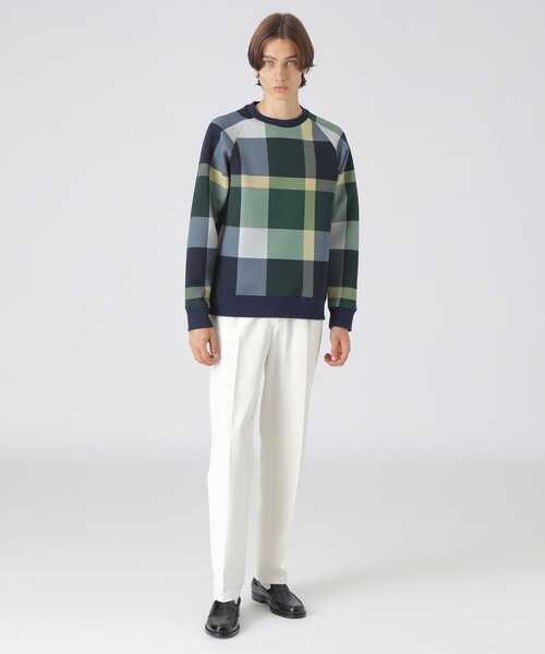 ブラックレーベルクレストブリッジ　エンボスチェックグラフィックスウェットシャツ BLACK LABEL CRESTBRIDGE（ブラックレーベル・クレストブリッジ