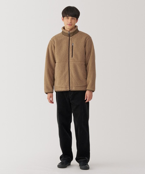 無印良品（ムジルシリョウヒン）の「紳士　ボアフリースジャケット（その他アウター・メンズ・ダークグリーン/サンドベージュ/ブラック/ベージュ・XL/L/M/S）」の13枚目の写真