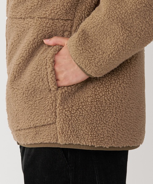 無印良品（ムジルシリョウヒン）の「紳士　ボアフリースジャケット（その他アウター・メンズ・ダークグリーン/サンドベージュ/ブラック/ベージュ・XL/L/M/S）」の17枚目の写真