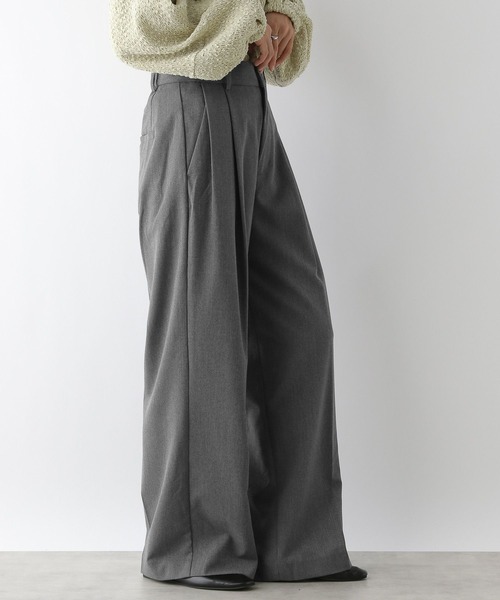 LEPSIM(レプシィム)の「TRワイドスラックスパンツ 133625(スラックス・レディース・ブラウン/グレー/ブラック・LARGE/MEDIUM)」の17枚目の写真