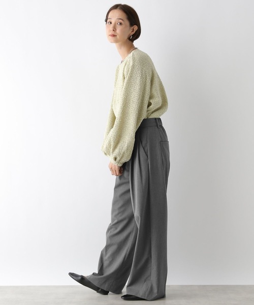 LEPSIM(レプシィム)の「TRワイドスラックスパンツ 133625(スラックス・レディース・ブラウン/グレー/ブラック・LARGE/MEDIUM)」の19枚目の写真