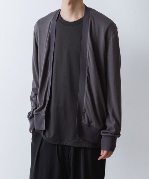ATTACHMENT（アタッチメント）の「ハイウエット ジャージー カーディガン / HIGH WET JERSEY CARDIGAN（カーディガン/ボレロ・メンズ・ダークグレー/ライトグレー/ブラック・1/2/3）」の16枚目の写真