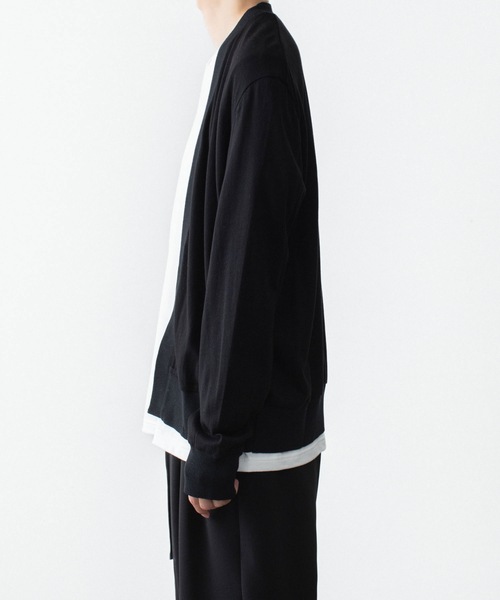 ATTACHMENT(アタッチメント)の「ハイウエット ジャージー カーディガン / HIGH WET JERSEY CARDIGAN(カーディガン/ボレロ・メンズ・ダークグレー/ライトグレー/ブラック・1/2/3)」の4枚目の写真