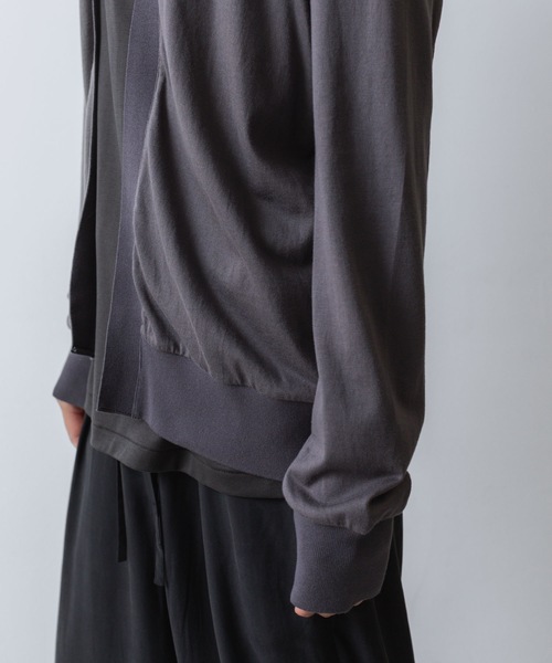 ATTACHMENT（アタッチメント）の「ハイウエット ジャージー カーディガン / HIGH WET JERSEY CARDIGAN（カーディガン/ボレロ・メンズ・ダークグレー/ライトグレー/ブラック・1/2/3）」の15枚目の写真