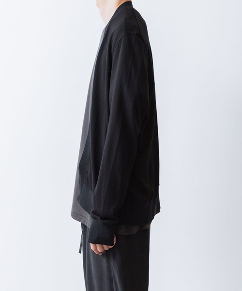 ATTACHMENT（アタッチメント）の「ハイウエット ジャージー カーディガン / HIGH WET JERSEY CARDIGAN（カーディガン/ボレロ・メンズ・ダークグレー/ライトグレー/ブラック・1/2/3）」の7枚目の写真