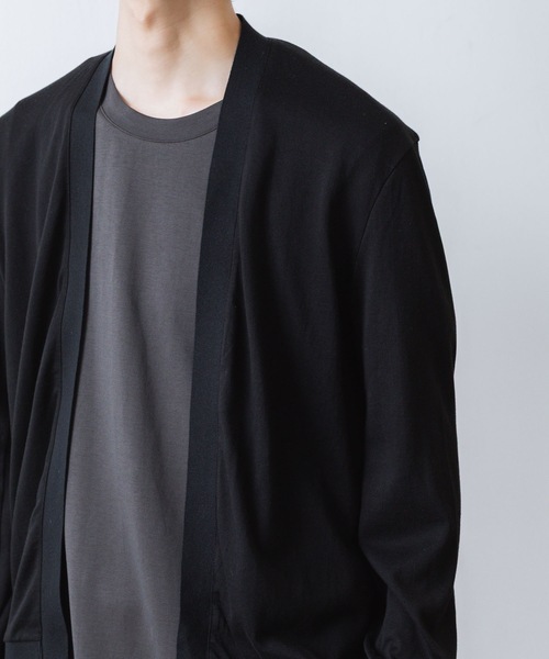 ATTACHMENT（アタッチメント）の「ハイウエット ジャージー カーディガン / HIGH WET JERSEY CARDIGAN（カーディガン/ボレロ・メンズ・ダークグレー/ライトグレー/ブラック・1/2/3）」の9枚目の写真
