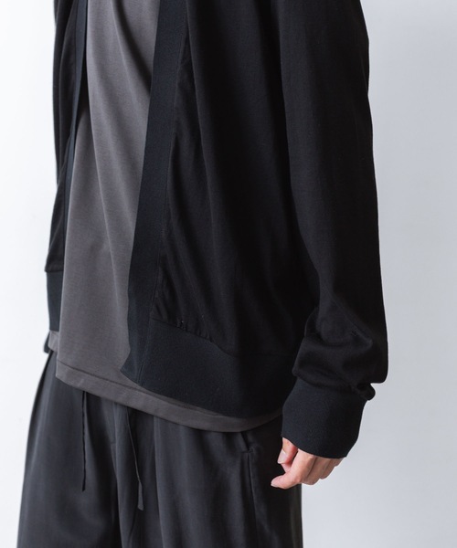 ATTACHMENT（アタッチメント）の「ハイウエット ジャージー カーディガン / HIGH WET JERSEY CARDIGAN（カーディガン/ボレロ・メンズ・ダークグレー/ライトグレー/ブラック・1/2/3）」の10枚目の写真