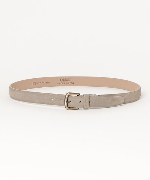 Perfect Suit FActory（パーフェクトスーツファクトリー）の「【国産】スエードベルト　無地　ブラック/グレー/ブラウン（ベルト・メンズ・ブラック/グレー/ブラウン・FREE）」の10枚目の写真