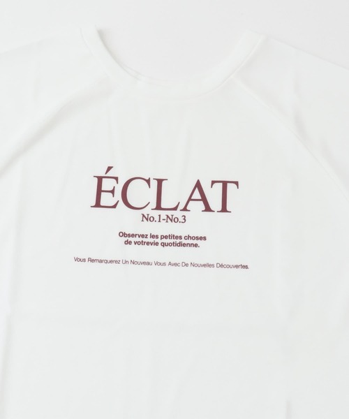 CHIGNON（シニヨン）の「CHIGNON　ジョーゼットラグランTシャツ（Tシャツ/カットソー・レディース・ホワイト/チャコールグレー・FREE）」の13枚目の写真