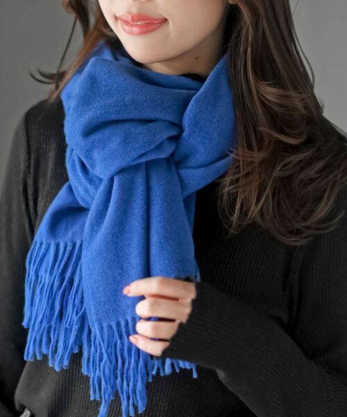 rps(アールピーエス)の「無地大判ストール(ストール/ショール・レディース・杢グレー/ブルー/イエロー系その他/アイボリー/グレー系その他/オレンジ/グリーン/ピンク/ライトグレー/ボルドー/ベージュ系その他/ブルーグリーン/ブラック/サックスブルー/ブラウン系その他/ベージュ系その他3/パープル・フリー)」の12枚目の写真