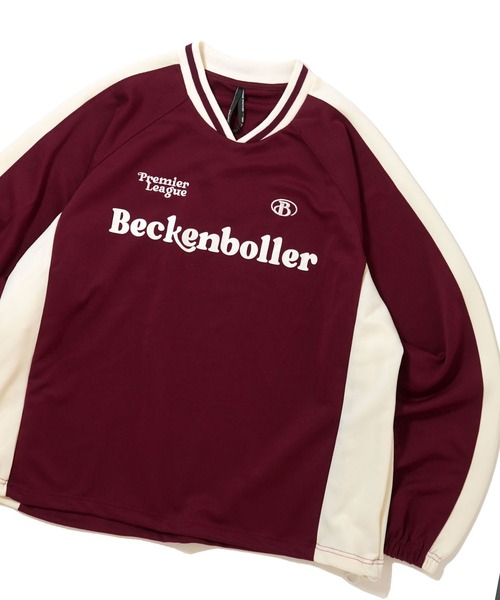 おしゃれスタ(オシャレスタ)の「pullover game shirt/プルオーバー ジャージ素材 ゲームシャツ オーバーサイズ メンズ レディース(スウェット・メンズ・ネイビー/オフホワイト/ワイン/ブラック・XL/L/M)」の4枚目の写真