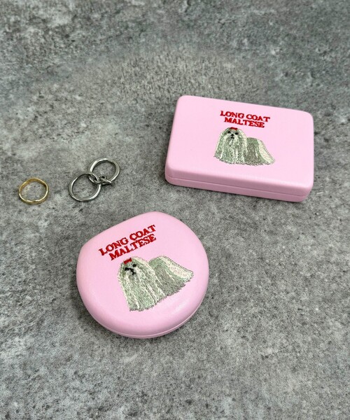 fredy emue（フレディエミュ）の「【Jolie Joli/ジョリジョリ】キャリング刺繍ラウンドケース（ポーチ・レディース・シルバー/ブルー/グリーン/ピンク・FREE）」の15枚目の写真