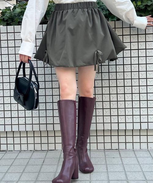 Narcissus(ナルシス)の「リボンバルーンミニスカート《動画あり》(スカート・レディース・カーキ/ブラック・FREE)」の18枚目の写真