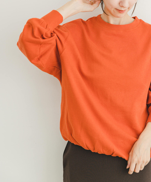 ITEMS URBANRESEARCH(アイテムズ アーバンリサーチ)の「裏起毛クルーネックスウェット(スウェット・レディース・オレンジ/ネイビー/ホワイト系その他・FREE)」の3枚目の写真