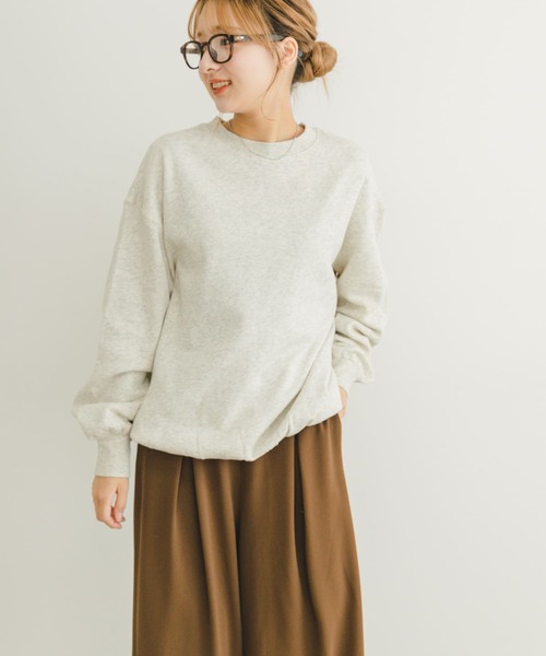 ITEMS URBANRESEARCH(アイテムズ アーバンリサーチ)の「裏起毛クルーネックスウェット(スウェット・レディース・オレンジ/ネイビー/ホワイト系その他・FREE)」の4枚目の写真