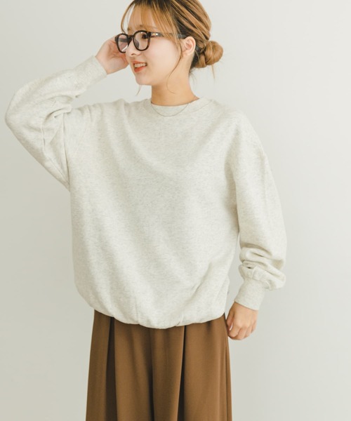 ITEMS URBANRESEARCH(アイテムズ アーバンリサーチ)の「裏起毛クルーネックスウェット(スウェット・レディース・オレンジ/ネイビー/ホワイト系その他・FREE)」の5枚目の写真