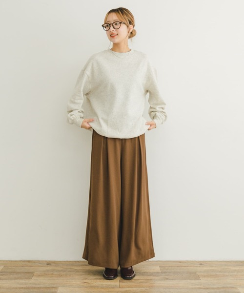 ITEMS URBANRESEARCH(アイテムズ アーバンリサーチ)の「裏起毛クルーネックスウェット(スウェット・レディース・オレンジ/ネイビー/ホワイト系その他・FREE)」の7枚目の写真