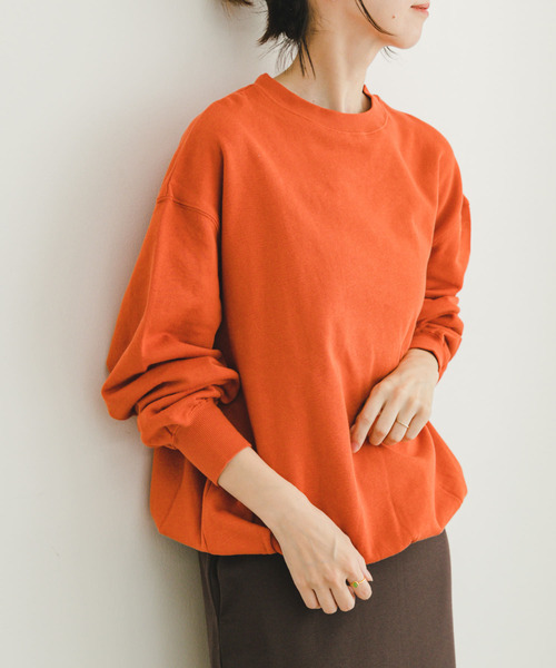 ITEMS URBANRESEARCH(アイテムズ アーバンリサーチ)の「裏起毛クルーネックスウェット(スウェット・レディース・オレンジ/ネイビー/ホワイト系その他・FREE)」の10枚目の写真