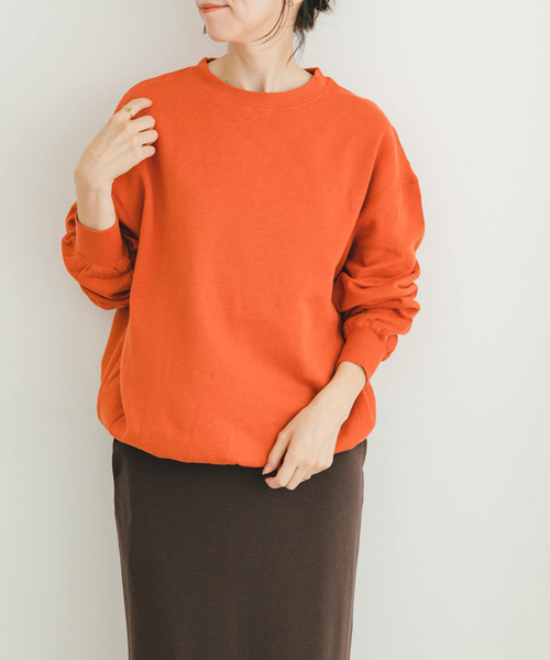 ITEMS URBANRESEARCH(アイテムズ アーバンリサーチ)の「裏起毛クルーネックスウェット(スウェット・レディース・オレンジ/ネイビー/ホワイト系その他・FREE)」の11枚目の写真