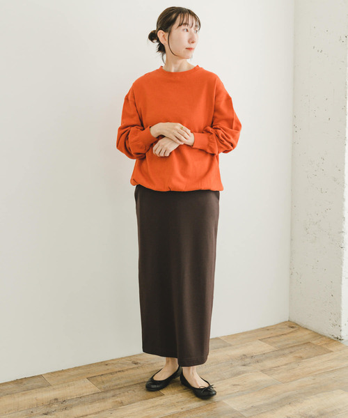 ITEMS URBANRESEARCH(アイテムズ アーバンリサーチ)の「裏起毛クルーネックスウェット(スウェット・レディース・オレンジ/ネイビー/ホワイト系その他・FREE)」の12枚目の写真