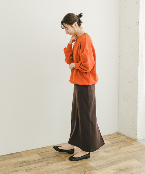 ITEMS URBANRESEARCH(アイテムズ アーバンリサーチ)の「裏起毛クルーネックスウェット(スウェット・レディース・オレンジ/ネイビー/ホワイト系その他・FREE)」の13枚目の写真