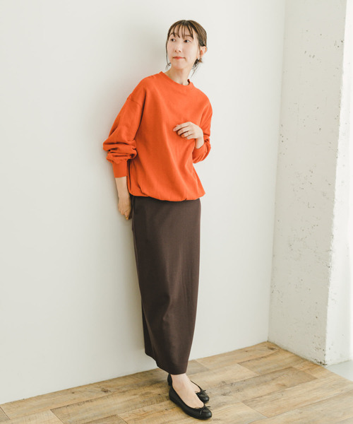 ITEMS URBANRESEARCH(アイテムズ アーバンリサーチ)の「裏起毛クルーネックスウェット(スウェット・レディース・オレンジ/ネイビー/ホワイト系その他・FREE)」の14枚目の写真