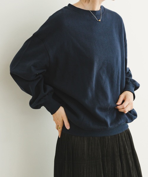 ITEMS URBANRESEARCH(アイテムズ アーバンリサーチ)の「裏起毛クルーネックスウェット(スウェット・レディース・オレンジ/ネイビー/ホワイト系その他・FREE)」の16枚目の写真