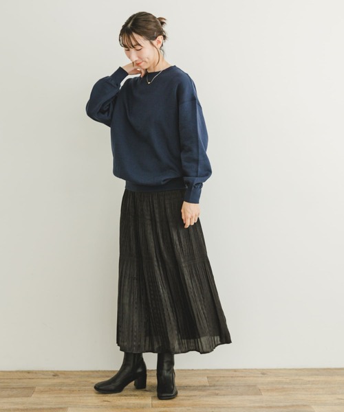 ITEMS URBANRESEARCH(アイテムズ アーバンリサーチ)の「裏起毛クルーネックスウェット(スウェット・レディース・オレンジ/ネイビー/ホワイト系その他・FREE)」の17枚目の写真