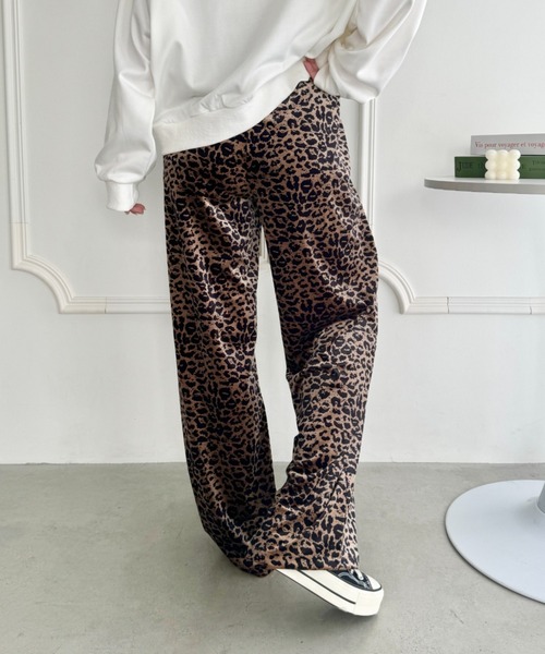 SOLLON.（ソルロン）の「レオパードベロアパンツ（その他パンツ）」 - WEAR
