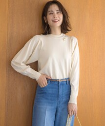 ELENAスパンコールバックパール ニット