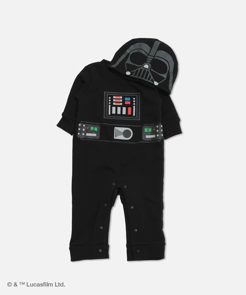 STAR WARS（スターウォーズ）の「STAR WARS / スター・ウォーズ キャラクター裏毛カバーオール（ロンパース・キッズ・ホワイト/ブラック・80ｃｍ/70cm）」の14枚目の写真