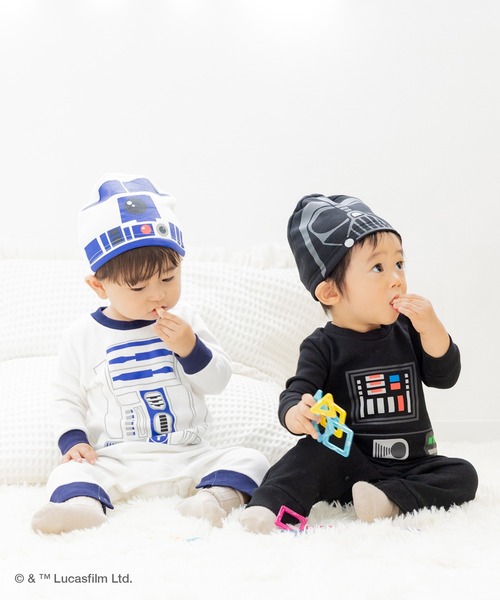 STAR WARS（スターウォーズ）の「STAR WARS / スター・ウォーズ キャラクター裏毛カバーオール（ロンパース・キッズ・ホワイト/ブラック・80ｃｍ/70cm）」の17枚目の写真