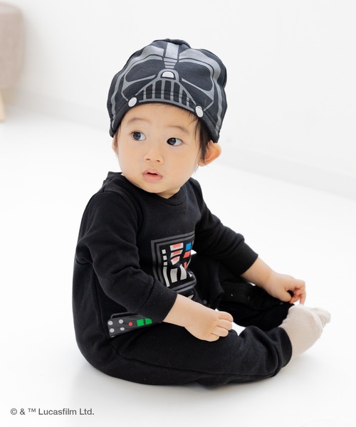 STAR WARS（スターウォーズ）の「STAR WARS / スター・ウォーズ キャラクター裏毛カバーオール（ロンパース・キッズ・ホワイト/ブラック・80ｃｍ/70cm）」の20枚目の写真