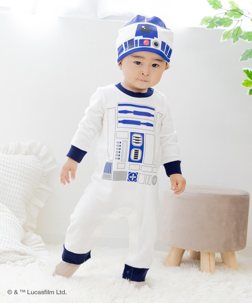 STAR WARS（スターウォーズ）の「STAR WARS / スター・ウォーズ キャラクター裏毛カバーオール（ロンパース・キッズ・ホワイト/ブラック・80ｃｍ/70cm）」の22枚目の写真